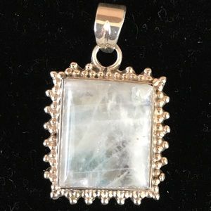 Sterling silver moonstone pendant